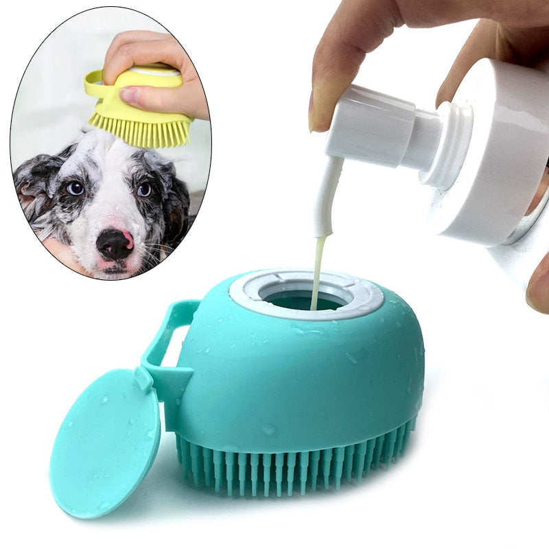 Bath Brush Massager with Shampoo Dispenser