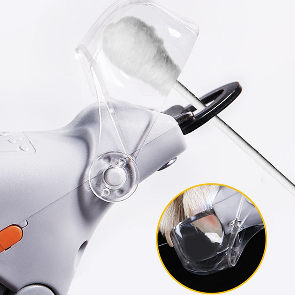 Portable Pet Nail Clipper with LED Light